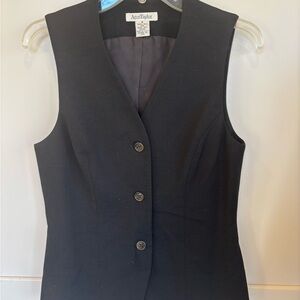 Ann Taylor vintage black vest circa 1995